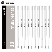有券的上：KACO 文采 欧规中性笔芯 0.5mm 10支装 黑色
