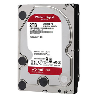 西部数据 WD20EFRX 红盘PLUS NAS硬盘 2TB