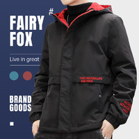 FAIRY-FOX 新款刺绣保暖夹克百搭男士外套校园