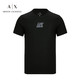 GIORGIO ARMANI 阿玛尼ARMANI EXCHANGE奢侈品男装AX男士棉T恤衫 3KZTAP-ZJV5Z BLACK-1200黑色 M