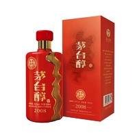 MOUTAI 茅台 贵州茅台醇2008 柔和酱香型白酒 53度纯粮食酿造酒 500ml单瓶礼盒装