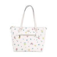 COACH 蔻驰 GALLERY系列 女士经典标志帆布托特包 F79609 IMCAH 白色印花 大号