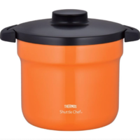 THERMOS 膳魔师 KBJ-4500 汤锅(4.3L、不锈钢、橙色)