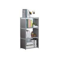 KAIDI 开迪 SJ 简易收纳书架 银灰 带围布 四层三格款