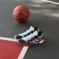 adidas 阿迪达斯 官网哈登Stepback男子实战场上篮球鞋EH1995 1号黑色/亮白/荣耀紫/荣耀红 41(255mm)
