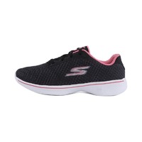 SKECHERS 斯凯奇 Go Walk 4 女子休闲运动鞋 14175/BKPK 黑色/粉色 35