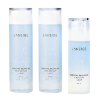 LANEIGE 兰芝 水衡轻盈护肤套装 (细肤水200ml*2瓶+润肤乳120ml)