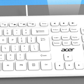 acer 宏碁 OAK920 104键 有线薄膜键盘 白色 无光