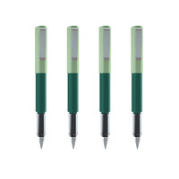 Jinhao 金豪 钢笔 166 莫兰迪绿色 EF尖 4支装+40支墨囊
