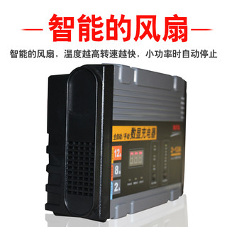 NFA纽福克斯电瓶充电器12V24V 40A汽轿卡车大电瓶养护 智能汽车蓄电池充电器 自动修复 12V-12A  - 6814N