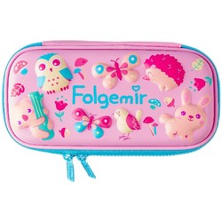 folgemir 跟我来 FB6012 文具盒 动物乐园款 中号 粉色