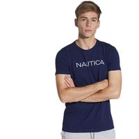 NAUTICA 诺帝卡 男士圆领短袖T恤 NCTS020128 深海蓝 L