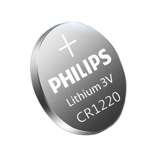 PHILIPS 飞利浦 CR1220 纽扣电池 3.0V 38mAh 2粒装