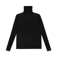 Aimer 爱慕 celwarm系列 女士小堆领打底衫 AM726922 星辰黑 160