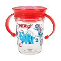 Nuby 努比 10410 儿童学饮魔术杯 240ml 红色恐龙