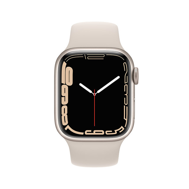 Apple 苹果Watch Series 7 智能手表41mm GPS版星光色铝金属表壳星光色