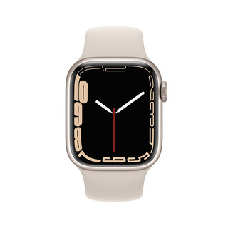 Apple 苹果 Watch Series 7 智能手表 41mm GPS版 星光色铝金属表壳 星光色运动型表带 (GPS、血氧、运动)