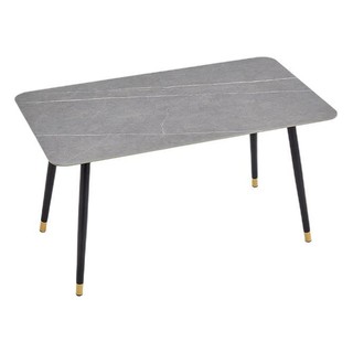 卡伊莲 JI1R-A 轻奢岩板餐桌 灰色+黑色 1.4m