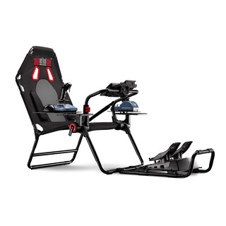 Next Level Racing Flight Simulator Lite 可折叠飞行&赛车座椅套装 方向盘摇杆支架电竞椅游戏机模拟器