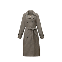 LANCY FROM25 朗姿 女士中长款风衣 LCCC18WBY232N11 浅咖色 L