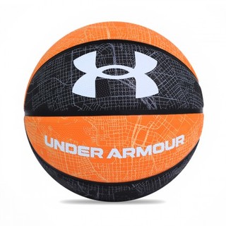 UNDER ARMOUR 安德玛 巴尔的摩系列 橡胶篮球 1520110-88 黑色/橙色 7号/标准