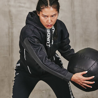 UNDER ARMOUR 安德玛 Move 女子运动夹克 1356398-001 黑色 XS