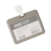 UHOO 优和 6634 证件卡套 横版 灰色+挂绳 1.5m 灰色