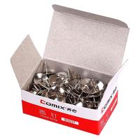 Comix 齐心 图钉 金属 100枚/纸盒 办公用品凑单 工具 B3537