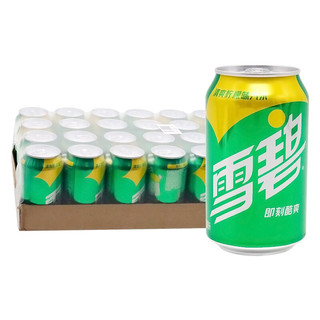 Sprite 雪碧 汽水 清爽柠檬味 330ml*24罐