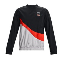 UNDER ARMOUR 安德玛 Fashion Crew 男子运动卫衣 1366217-002 黑红 L