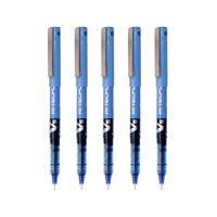 PILOT 百乐 BX-V5 拔帽中性笔 蓝色 0.5mm 5支装