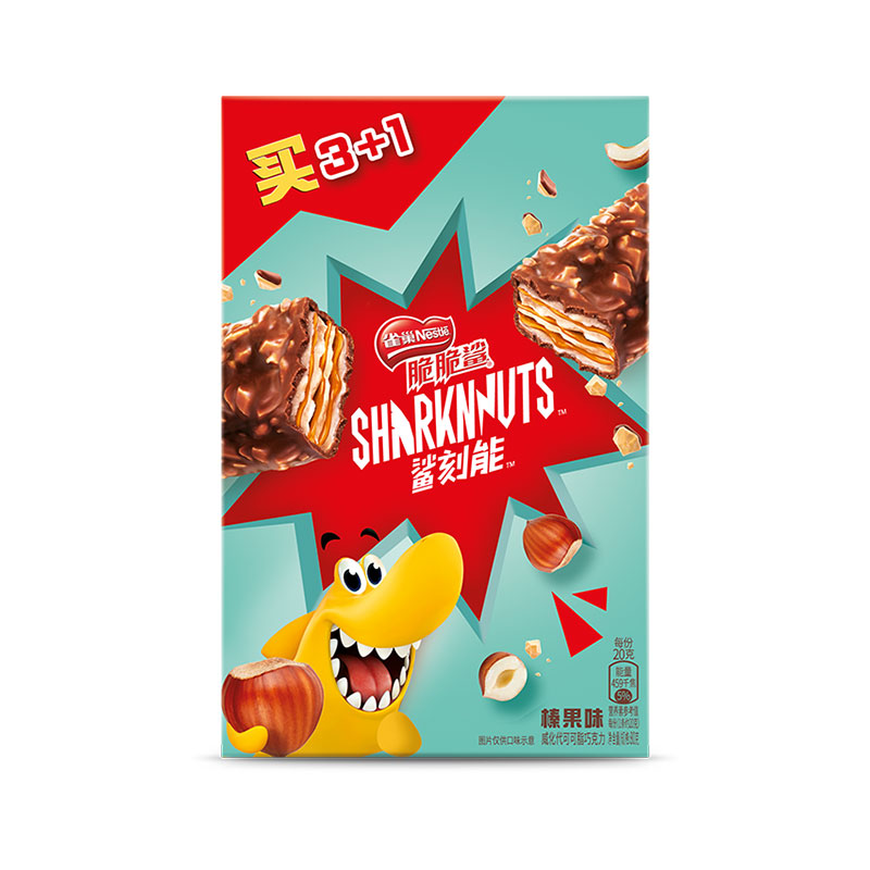 百科雀巢公司出品.脆脆鲨华夫饼干.这款是臻果口味的.