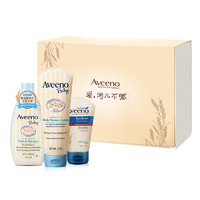 Aveeno 艾惟诺 润儿不腻礼盒装 婴儿洗发沐浴露 236ml+每日倍护系列 润肤乳 227ml+孕妈燕麦手霜 100g