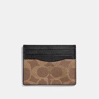 COACH 蔻驰 Slim Id Card Case In Signature Canvas