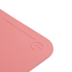 RANTOPAD 镭拓 S5 鼠标垫超大皮质皮革防水桌垫 笔记本电脑办公垫PU防滑键盘垫  粉红