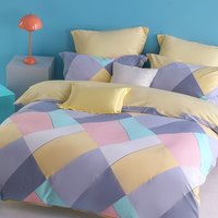 MERCURY 水星家纺 乔伊的星期天 全棉印花被套 150*210cm