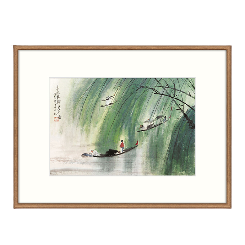 ZEN'S BAMBOO 橙舍 傅抱石《春风杨柳万千条》80x60cm