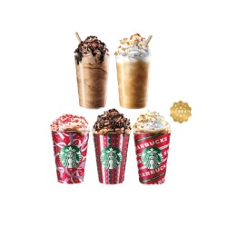 STARBUCKS 星巴克 圣诞特饮 大杯双杯券(10种饮品可选)