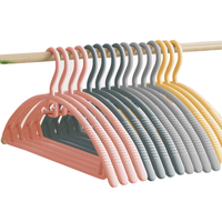 百易特 宽肩防滑衣架 无痕普通款 30只 莫兰迪混色