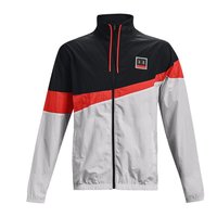 UNDER ARMOUR 安德玛 Fashion 男子运动夹克 1366219-001 黑橙 L