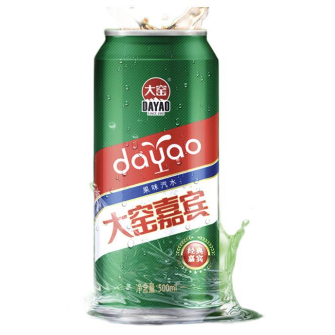 大窑 嘉宾 汽水 果味 500ml*6罐