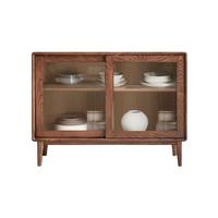 YESWOOD 源氏木语 布格拉系列 Y84Q07 实木餐边柜 胡桃色 1.1m 不含上座