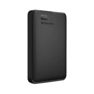 Western Digital 西部数据 Elements 新元素系列 2.5英寸Micro-B便携移动机械硬盘 1TB USB3.0 黑色 WDBUZG0010BBK+硬盘包