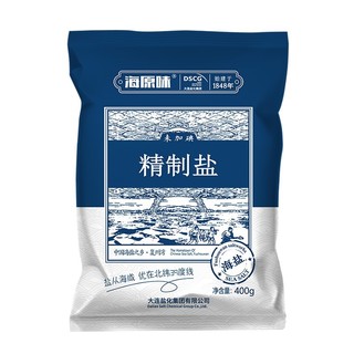 HAIWAN 海湾 无碘精制细盐 400g*6袋