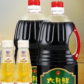 Shinho 欣和 酱油米醋组合装 3.98L（六月鲜 特级酱油1.8L*2瓶+味达美 清香米醋190ml*2瓶）