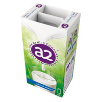 a2 艾尔 全脂纯牛奶澳洲进口营养早餐奶A2型蛋白质200ml*12盒 礼盒装