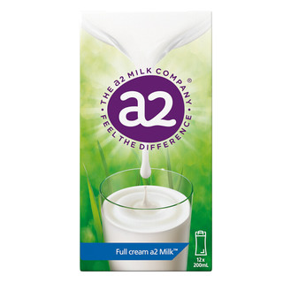 a2 艾尔 3.2g蛋白质 全脂纯牛奶 200ml*12盒