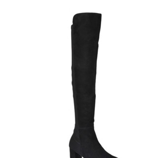 STUART WEITZMAN 斯图尔特·韦茨曼 CARLY系列 女士高筒靴 WE0901297D-BLK 黑色 35.5