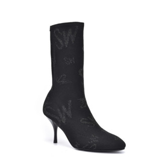 STUART WEITZMAN 斯图尔特·韦茨曼 VIOLETTA 80系列 女士中筒靴 WE0901262B-BLK 黑色 37