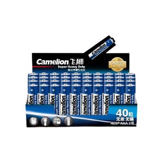Camelion 飞狮 R03P 7号碳性干电池 1.5V 40粒装